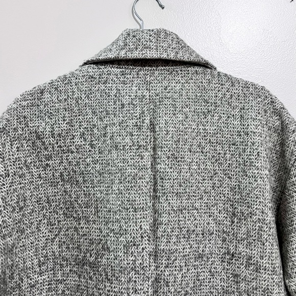 NWOT Avec Les Filles Herringbone Wool Blend Gray Cocoon Coat MSRP$199 - Picture 13 of 16